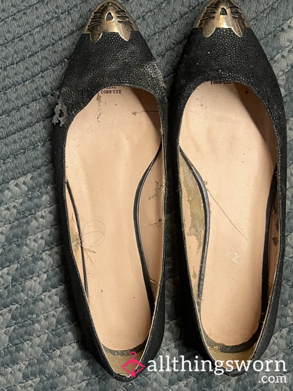 Worn Out Kitty Flats