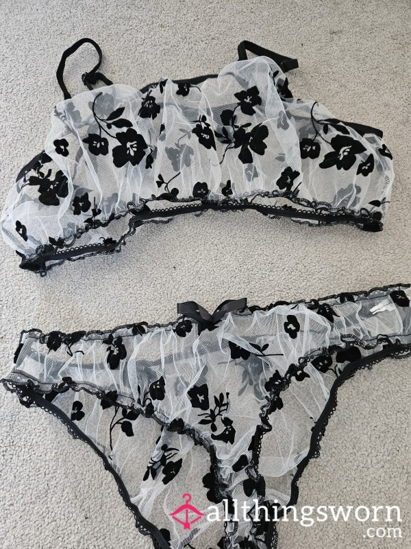 Worn Overnight Lingerie Set