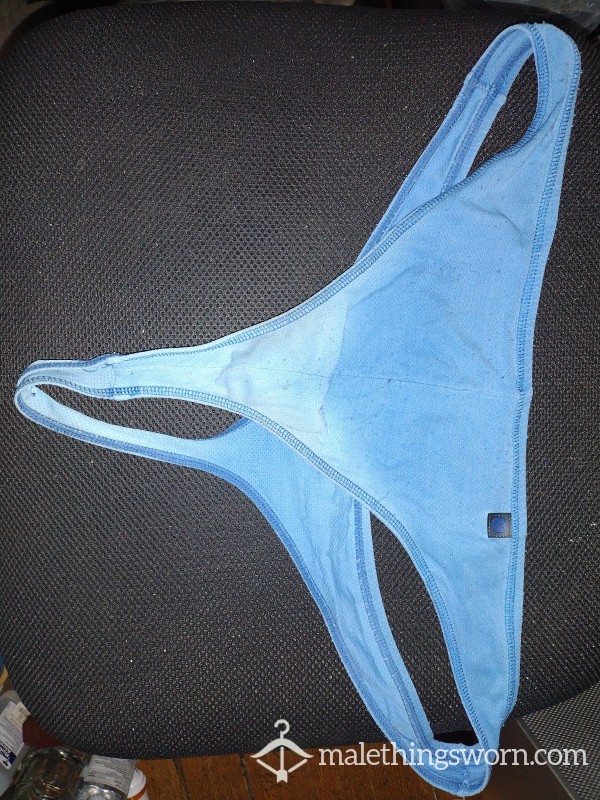 Worn Perry Ellis Thong Blue