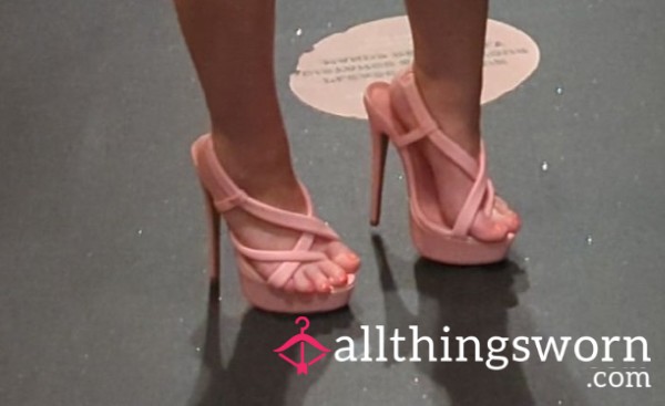 Worn Pink Heels!