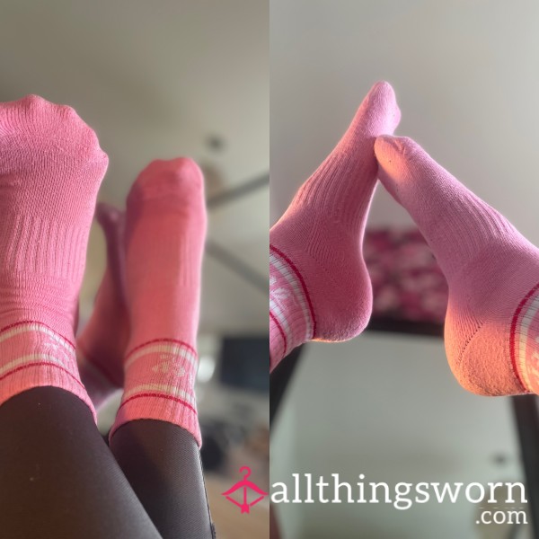 Worn Pink Juicy Couture Socks