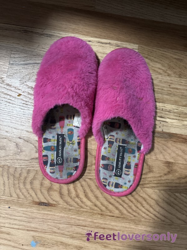 Worn Pink Slippers