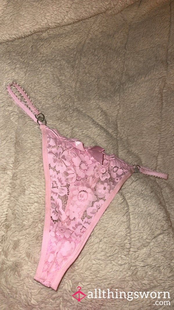 Worn Pink Thong