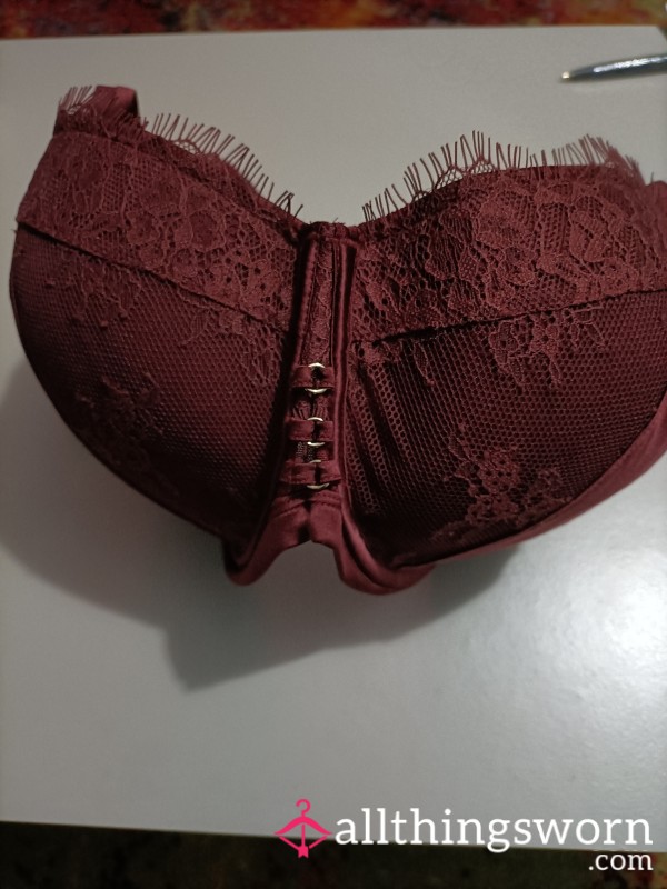 Worn Plum 40D  Balcony Bra