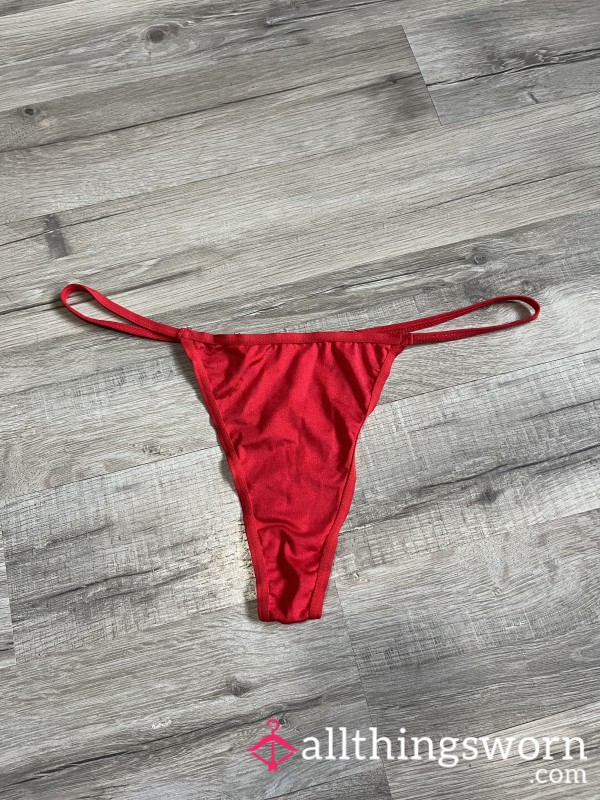 Red Thongs (freshly Worn For You)