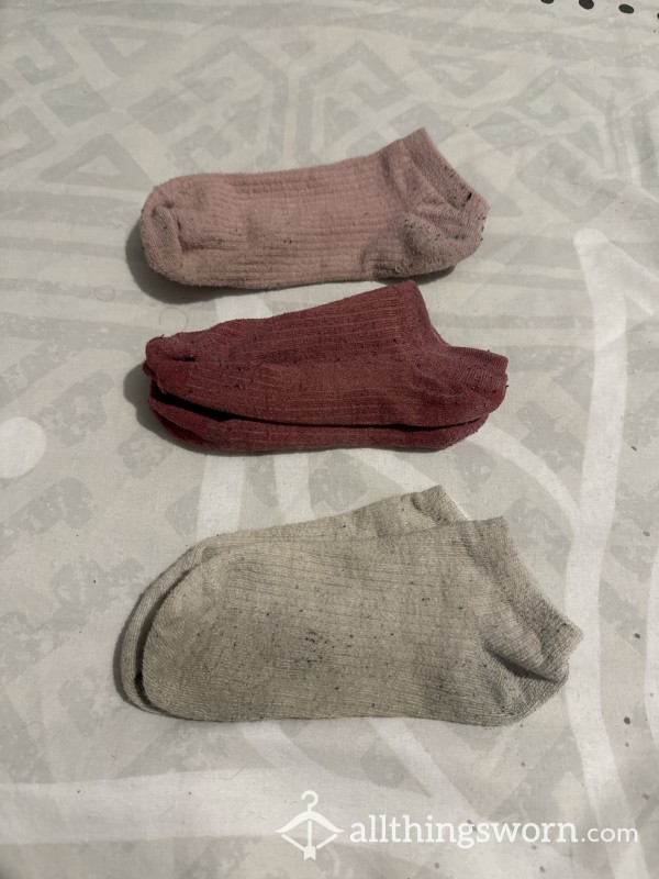 Worn Ribbed Socks