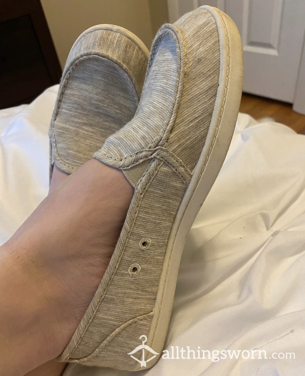 Worn Roxy Slip-ons