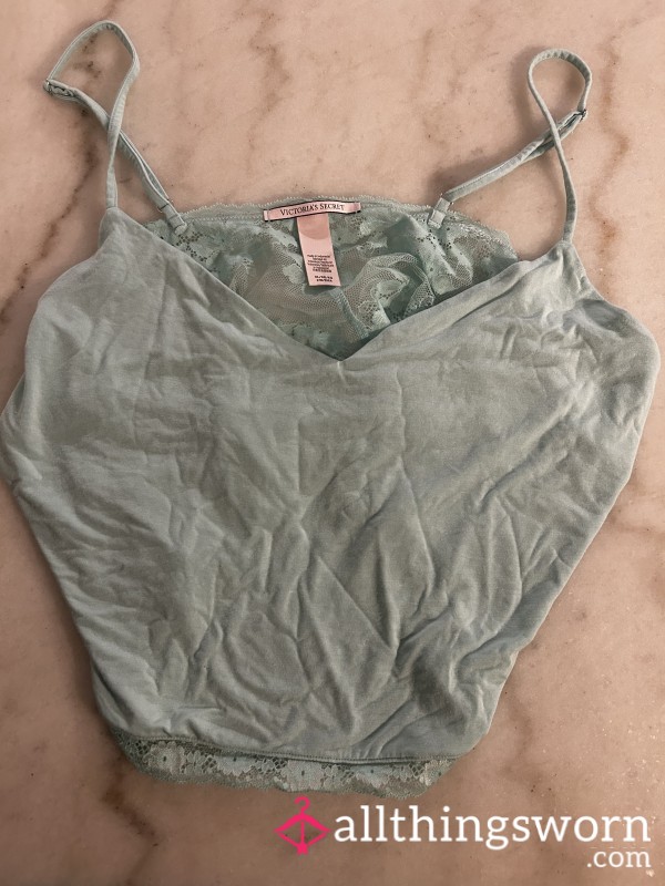 Worn S**y Light Blue Victoria Secret Lingerie Top