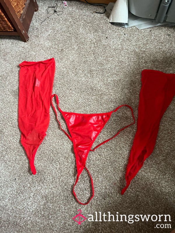 Worn - Smelly Gstring And Gloves