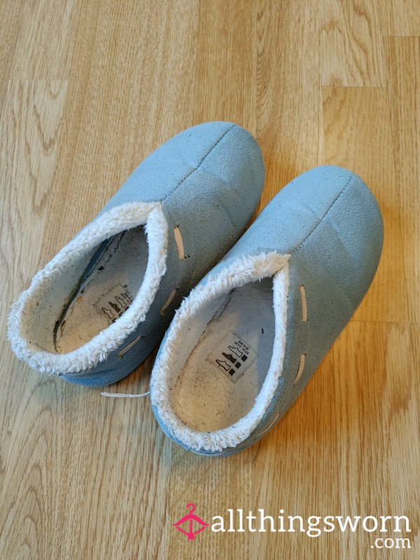 Worn, Soft Home Slippers