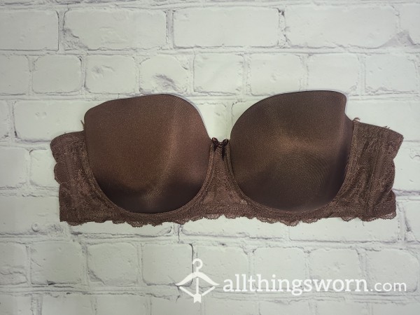 Worn Strapless Bra 38C