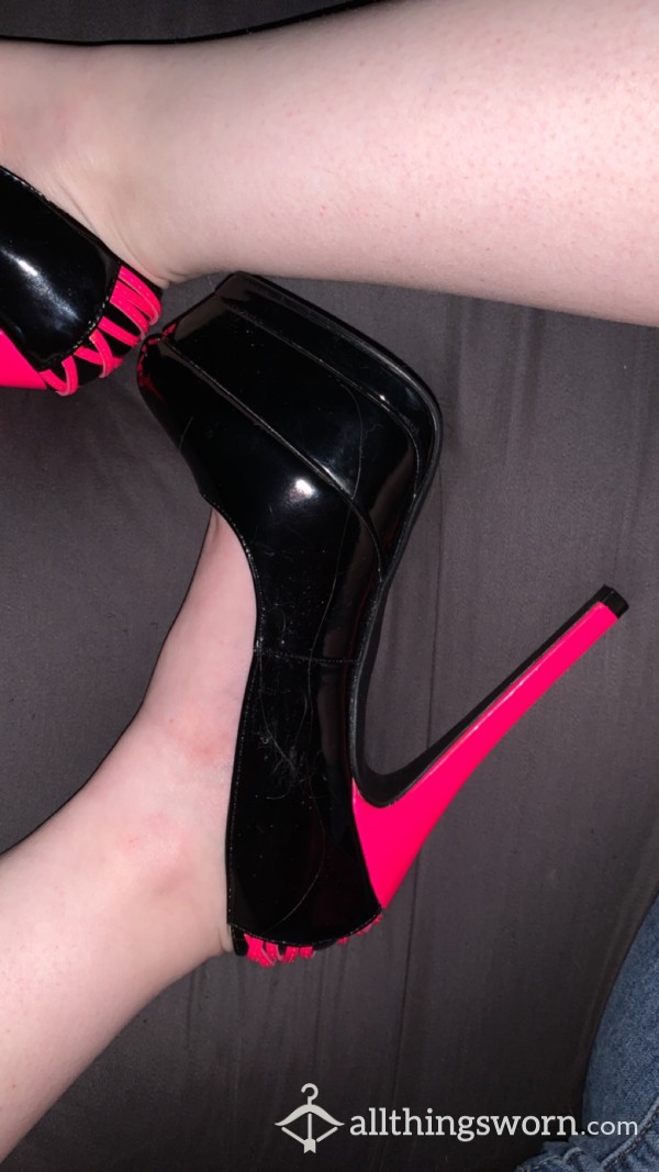 Worn Stripper Heels Sz6