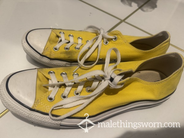 Worn & Sweaty Converse (13) YELLOW