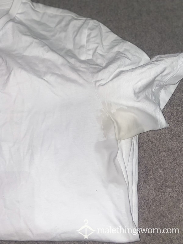 Worn Sweaty Work Out T Shirt