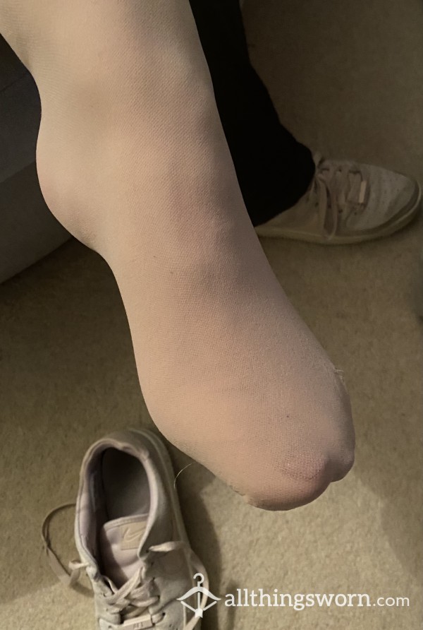 Worn Tan Tights