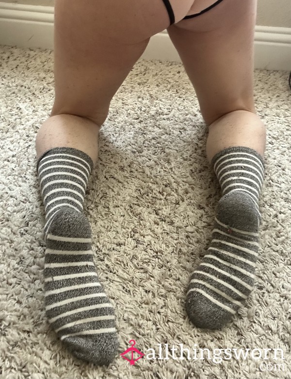 Worn Thin Striped Socks