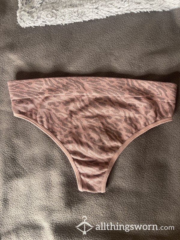 Worn Tiger Print Thong