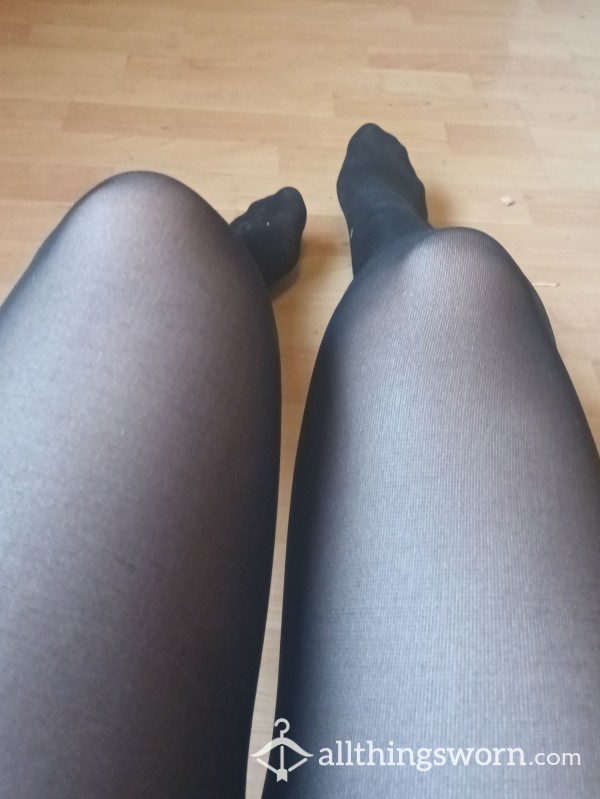 Worn Tights! No Underwear Sweaty Tights