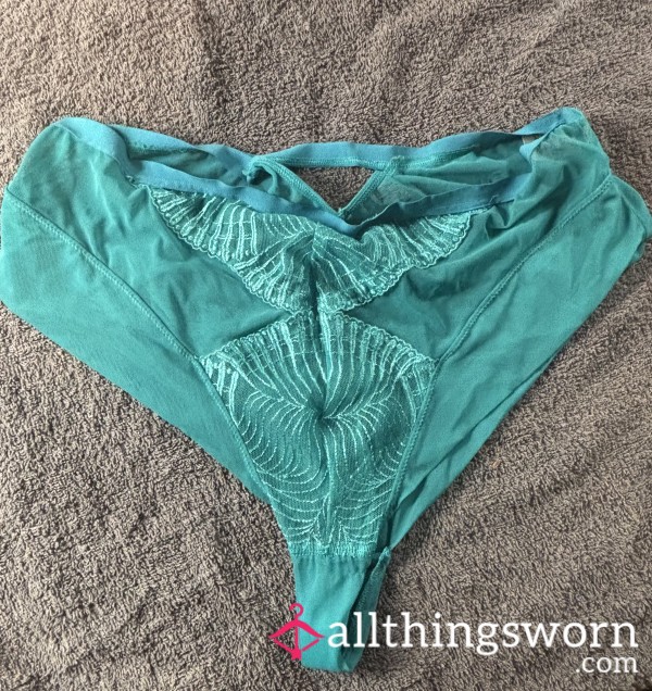 Worn Turquoise Knickers