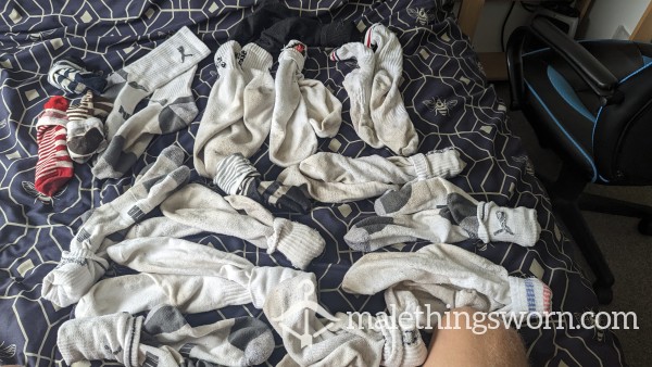 Worn, Used, Stinky White Socks