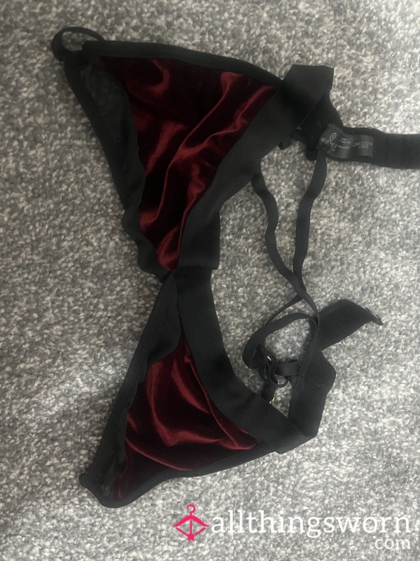 Worn Velvet Bra