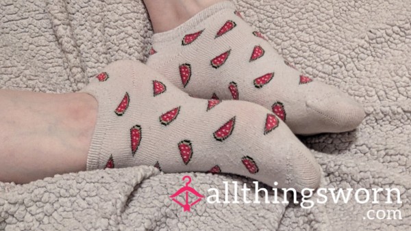 Worn Watermelon Socks 🍉