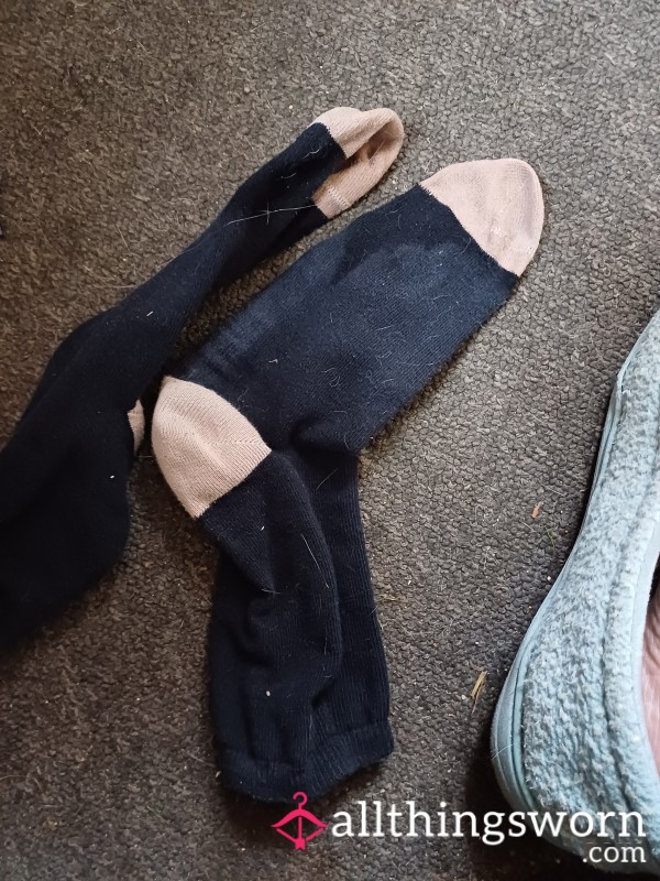 Worn Wet Socks From Dog Walking This Morning