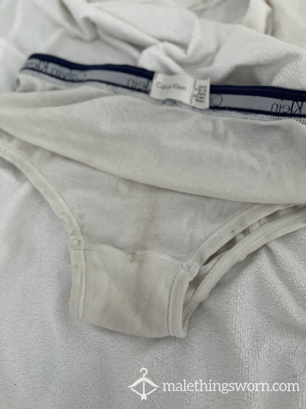 Worn White Calvins Small