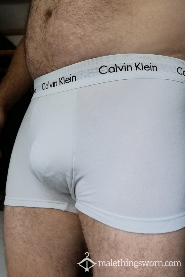 Worn White CK Boxer Briefs