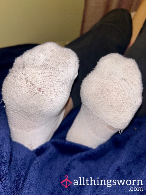 Worn White Gym Socks