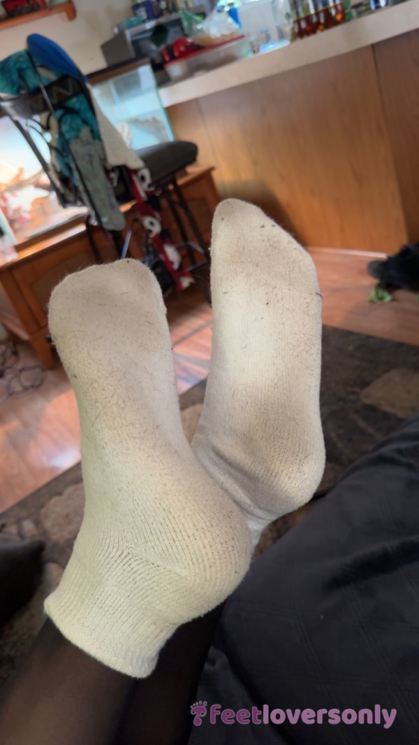 Worn White Socks