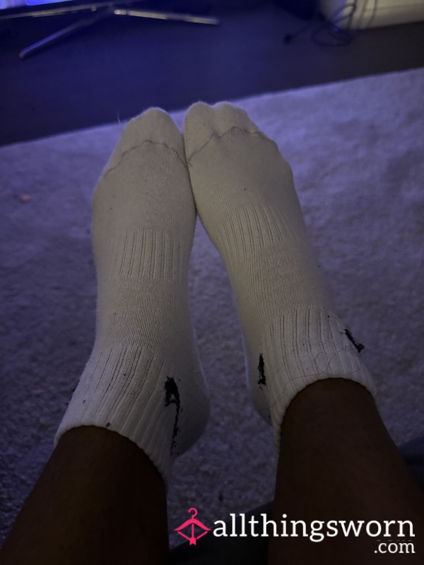 Worn White Socks