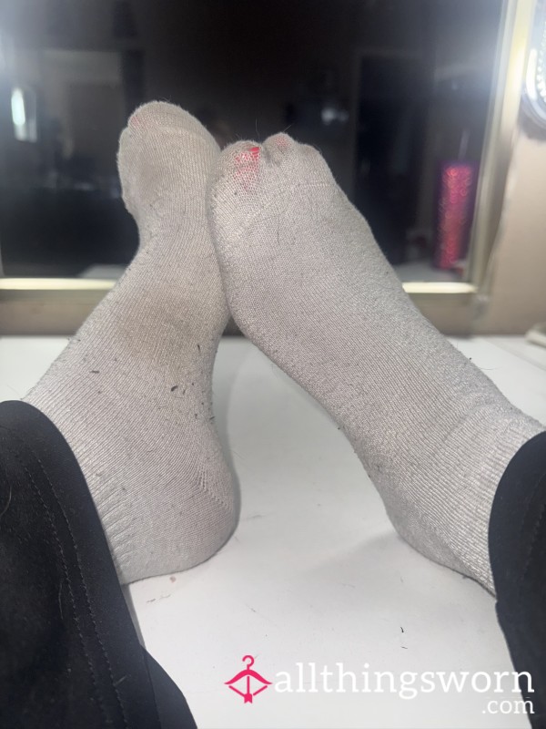 Worn White Socks