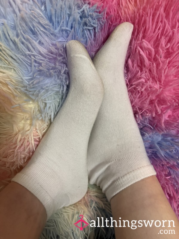 Worn White Socks