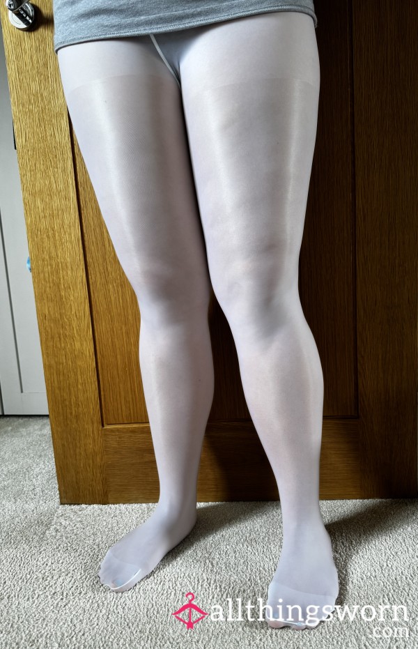 Worn White Tights