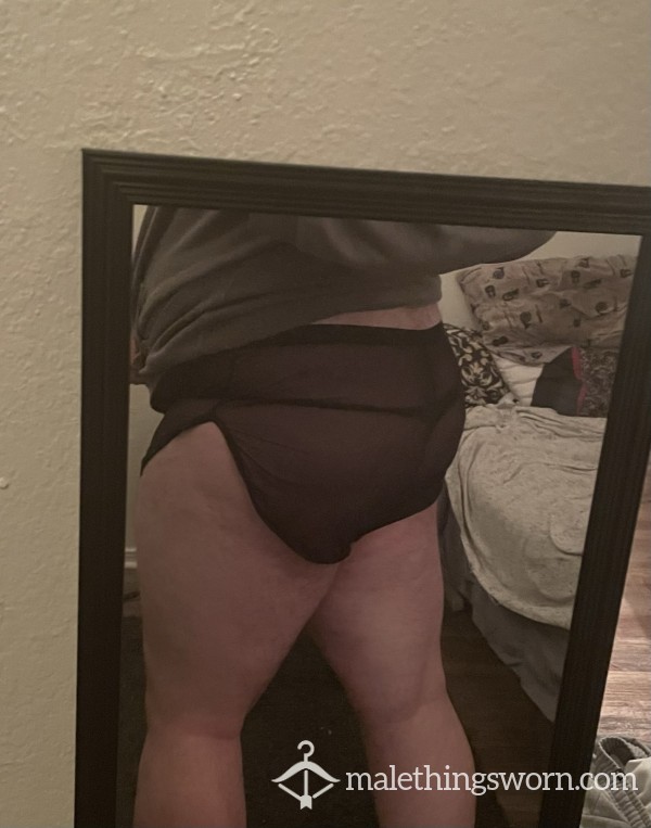 Worn/Used Black Thong