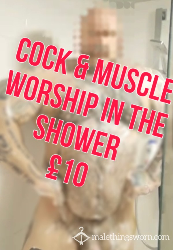 Worship Daddy's C*ck And Muscles While He Showers