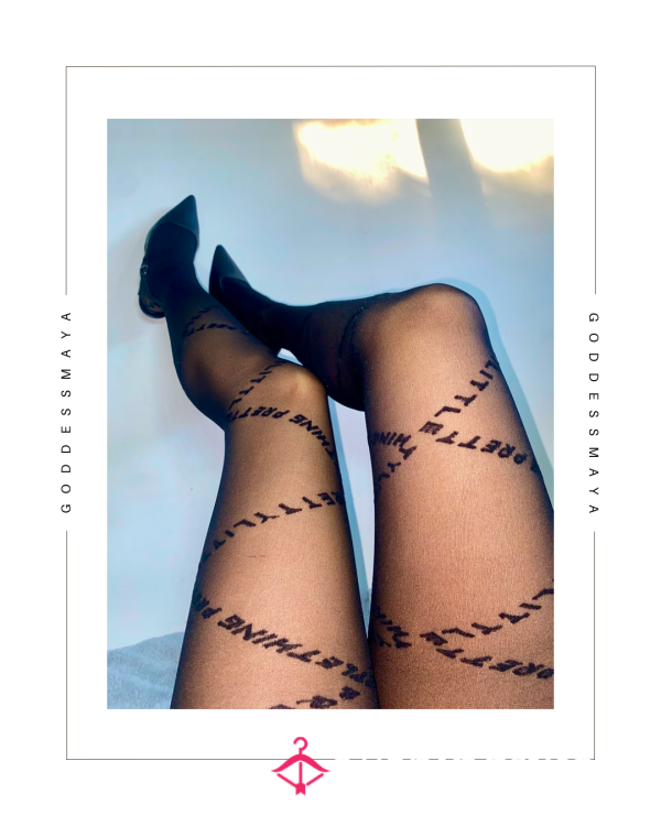 Wrap Yourself In Me | Pretty Little Thing Nylon Tights 🖤