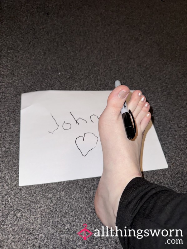 Writing Your Name With My Feet 🦶🏻😘