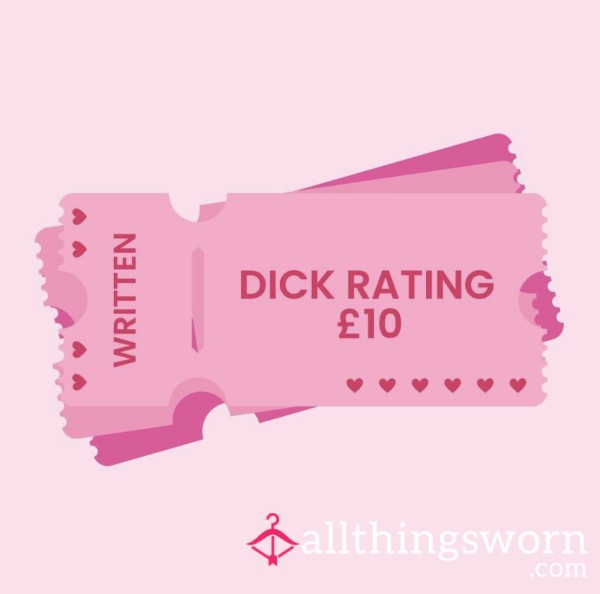 Written D*ck Rating 💋