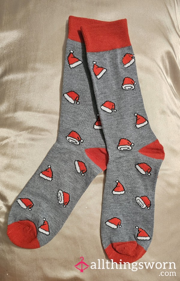 🎄 X-Mas Santa's Hat Crew Socks