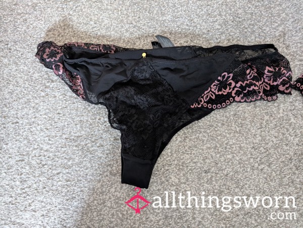 XL Ann Summers Pink Lace Panties - Size 18 And 20