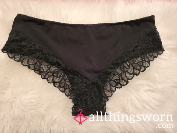 XL Black Cheeky Panties