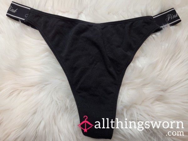 XL PINK Black Thong - 2 Saves