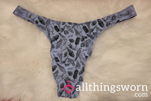 XL PINK Blue Icecream Thong - 3 Saves