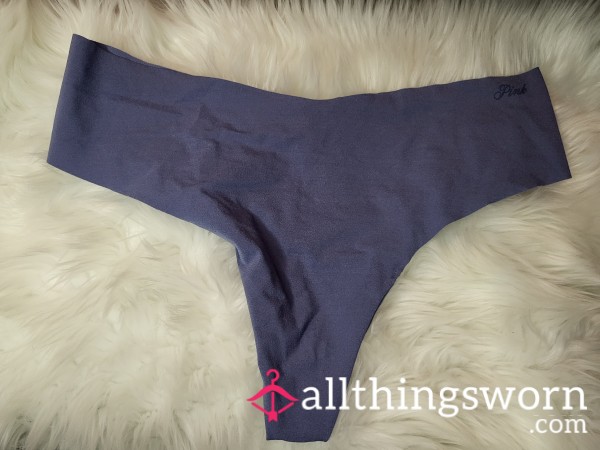 XL Pink Blue No Show Thong