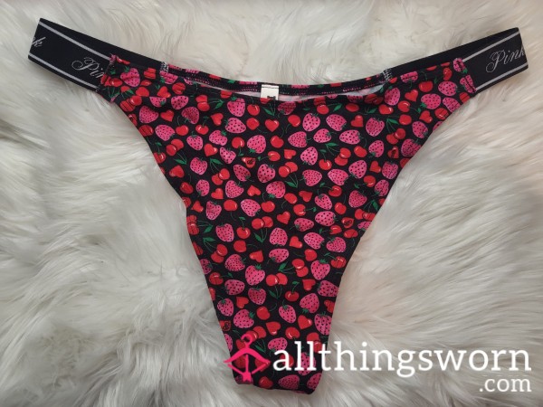 XL PINK Cherry Berry Thong