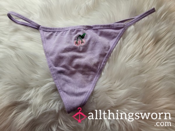 XL PINK Lavender Cherry Gstring