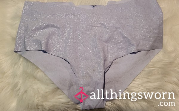 C12: XL Victoria Secret Shiny Silver Sparkly Cheeky Panties  - 10 Saves