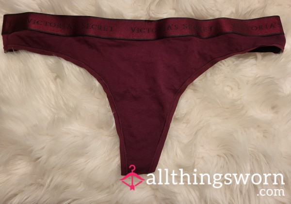 XL Victoria Secret Maroon Thong - 1 Save